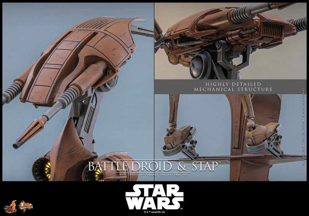 Star Wars Action Figure Set – Battle Droid and STAP 1/6 32 cm 13