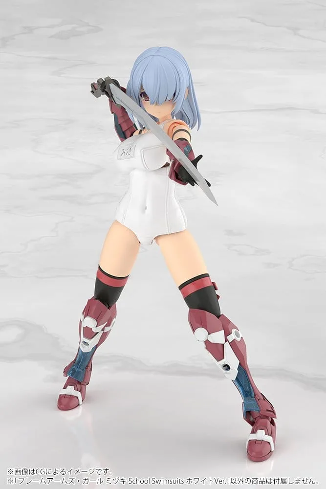 Frame Arms Girl Modellbausatz – Mizuki weißer Schulbadeanzug 16 cm 10