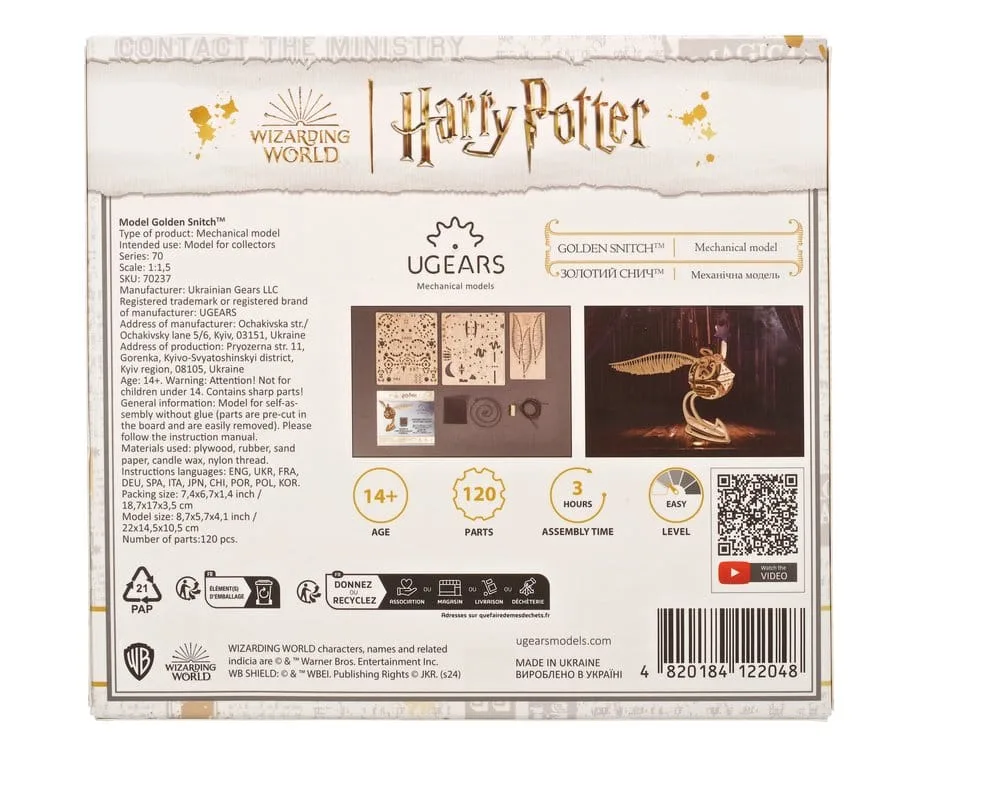 Harry Potter Houten Bouwpakket – Golden Snitch 18