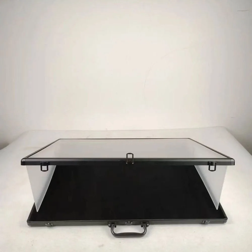 Evoretro Display Case – Black Aluminium 91.44 x 60.96 x 10.16 cm