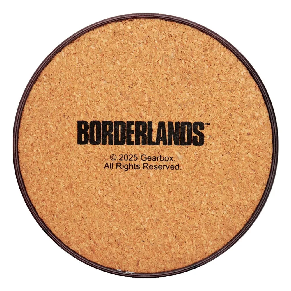 Borderlands Coaster Set – Four Metal Designs 89 mm 2