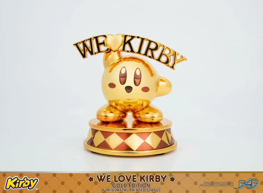 Kirby Die-Cast Statue – We Love Gold Edition 10 cm 10