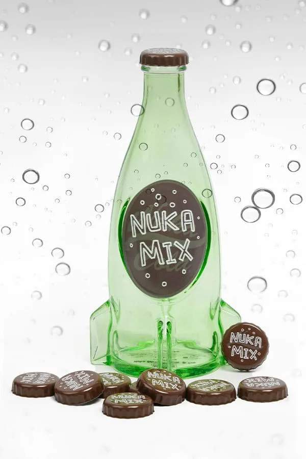 Fallout Dekoflaschen-Set – Nuka Mix mit 10 Kronkorken 2