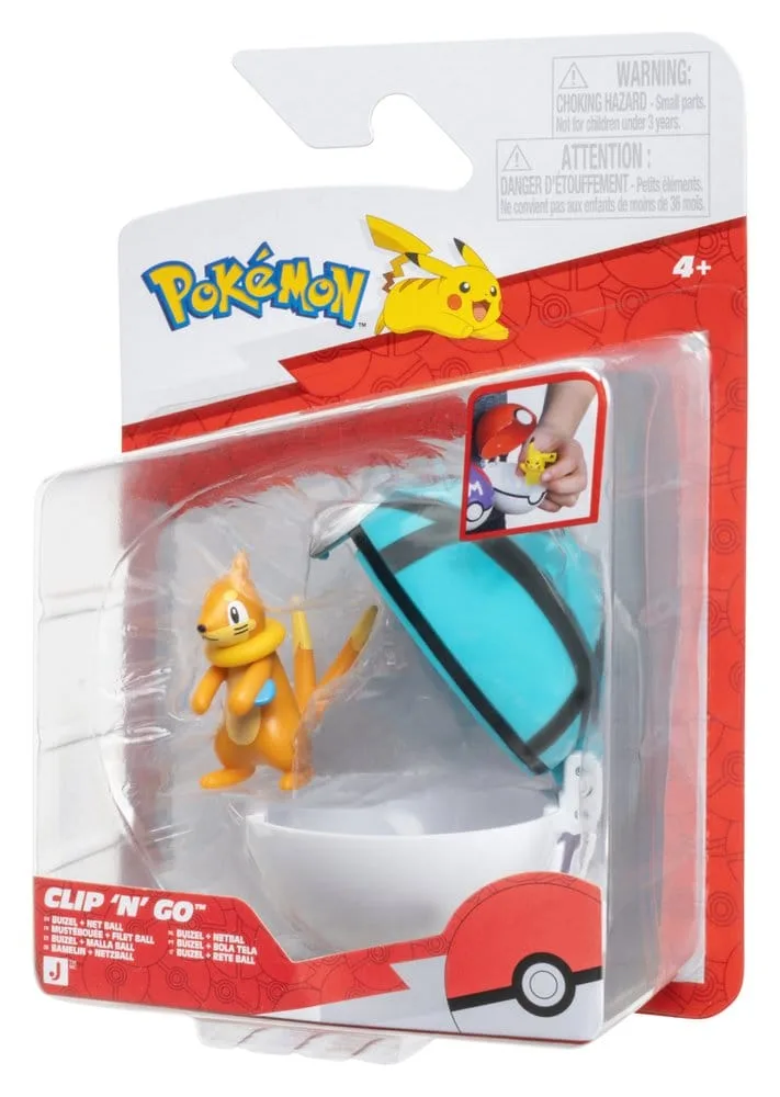 Pokémon Action Figure – Clip ‘n’ Go Buizel and Net Ball 2
