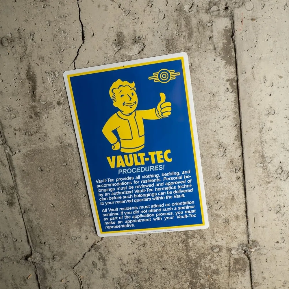 Fallout Metal Sign – Procedures 2
