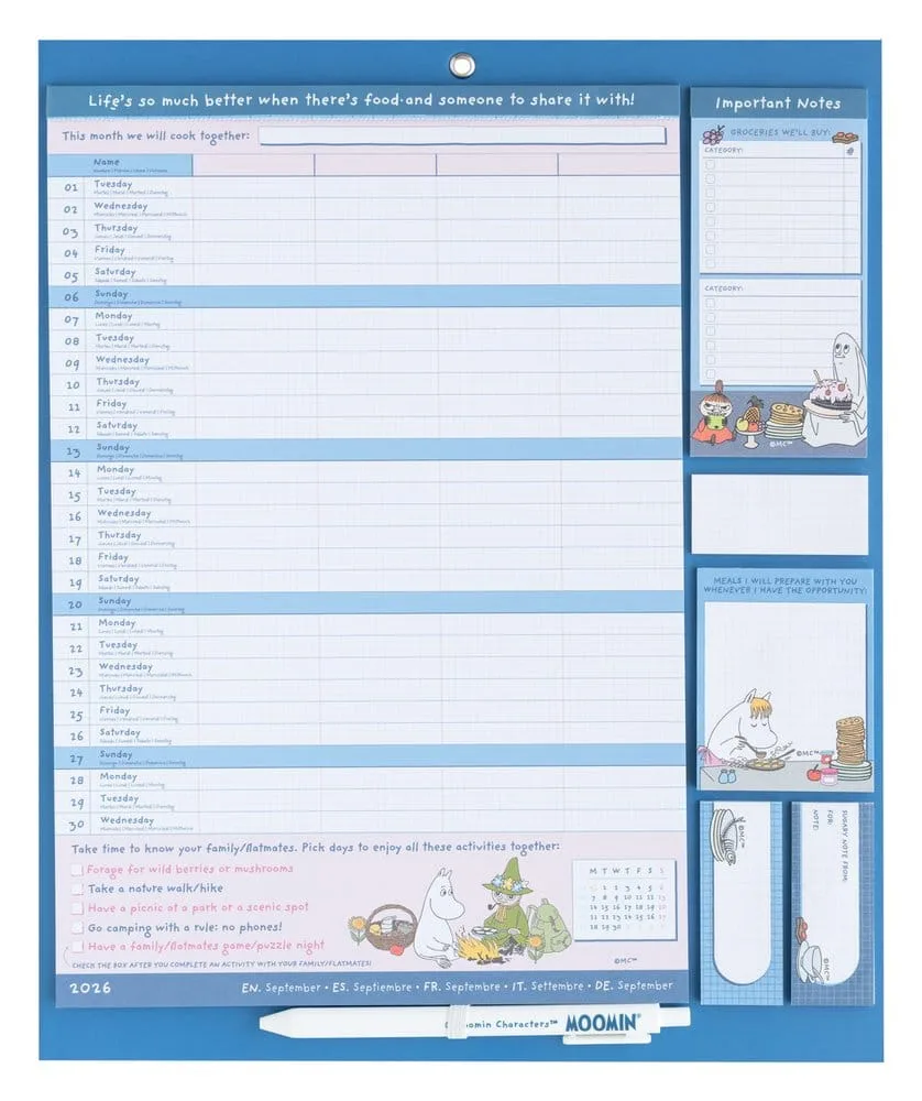 Moomin Magnetic Planner – 2026/27 30 x 35 cm 3