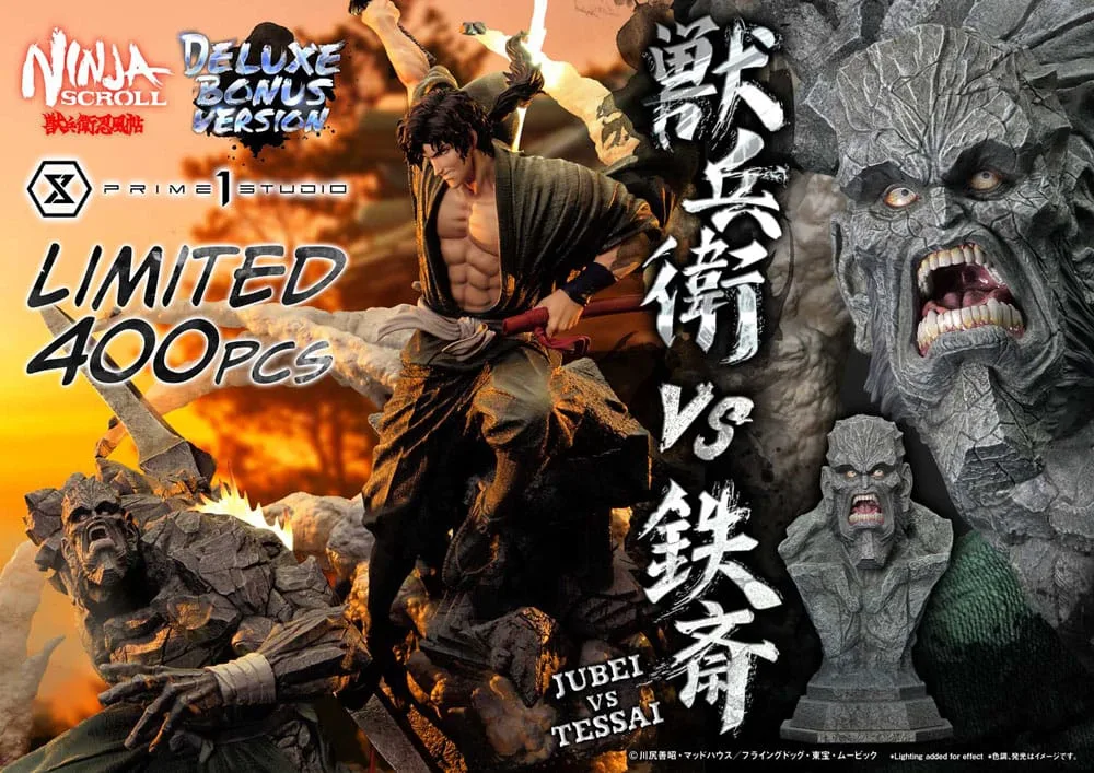 Ninja Scroll Statue – Jubei vs Tessai Deluxe Bonus 101 cm 2