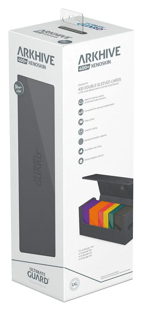 Ultimate Guard Card Storage Box – Arkhive 400+ Xenoskin Grey 15