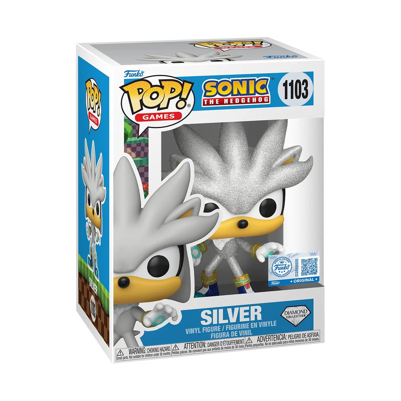 Sonic the Hedgehog POP Figure – Silver FL 9 cm 2