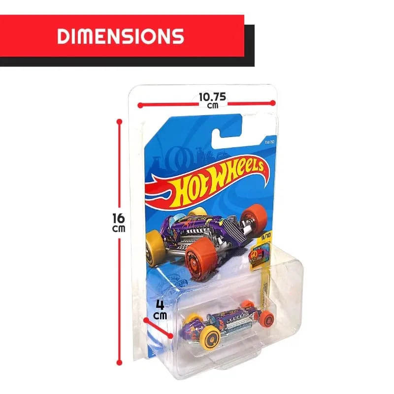 Hot Wheels Blister-Schutzhüllen – Long Card Mainline 36er-Set 3