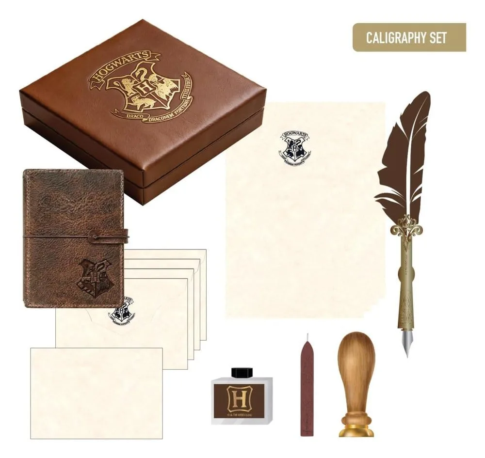 Harry Potter Stationery Set – Calligraphy with Quill and Wax Stamp