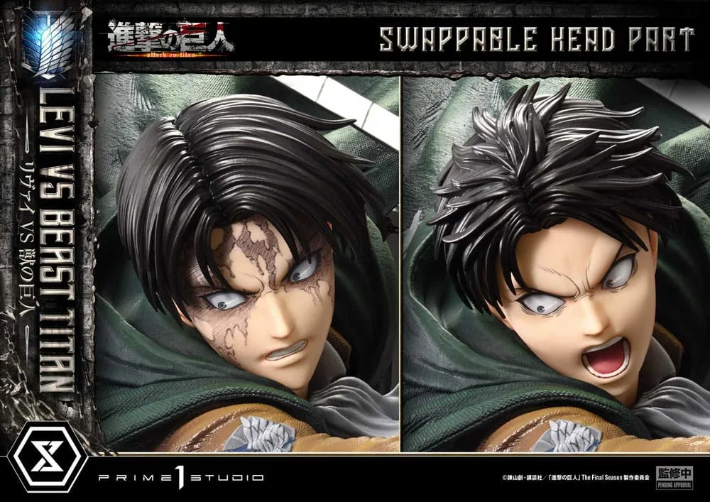 Attack on Titan Statue – Levi Versus Beast Titan 73 cm 3