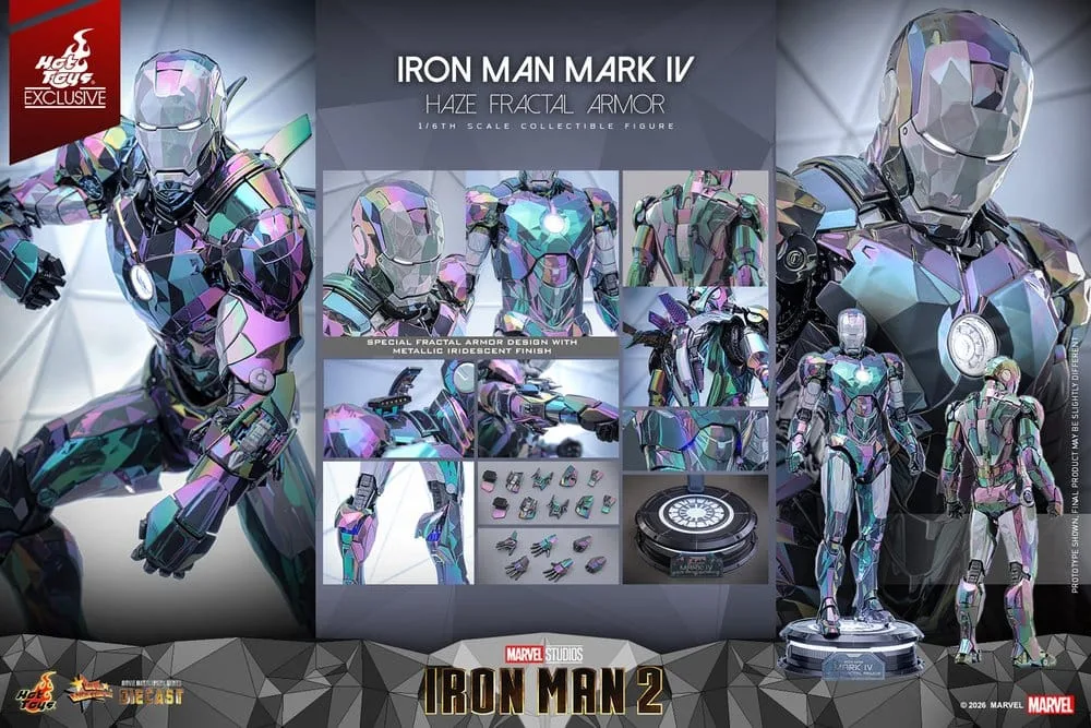 Iron Man 2 Action Figure – Mark IV Haze Fractal Armor 33 cm 23