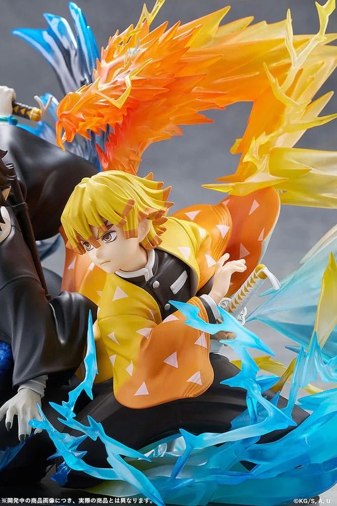 Demon Slayer PVC Statue – Zenitsu Agatsuma and Kaigaku 15 cm 13