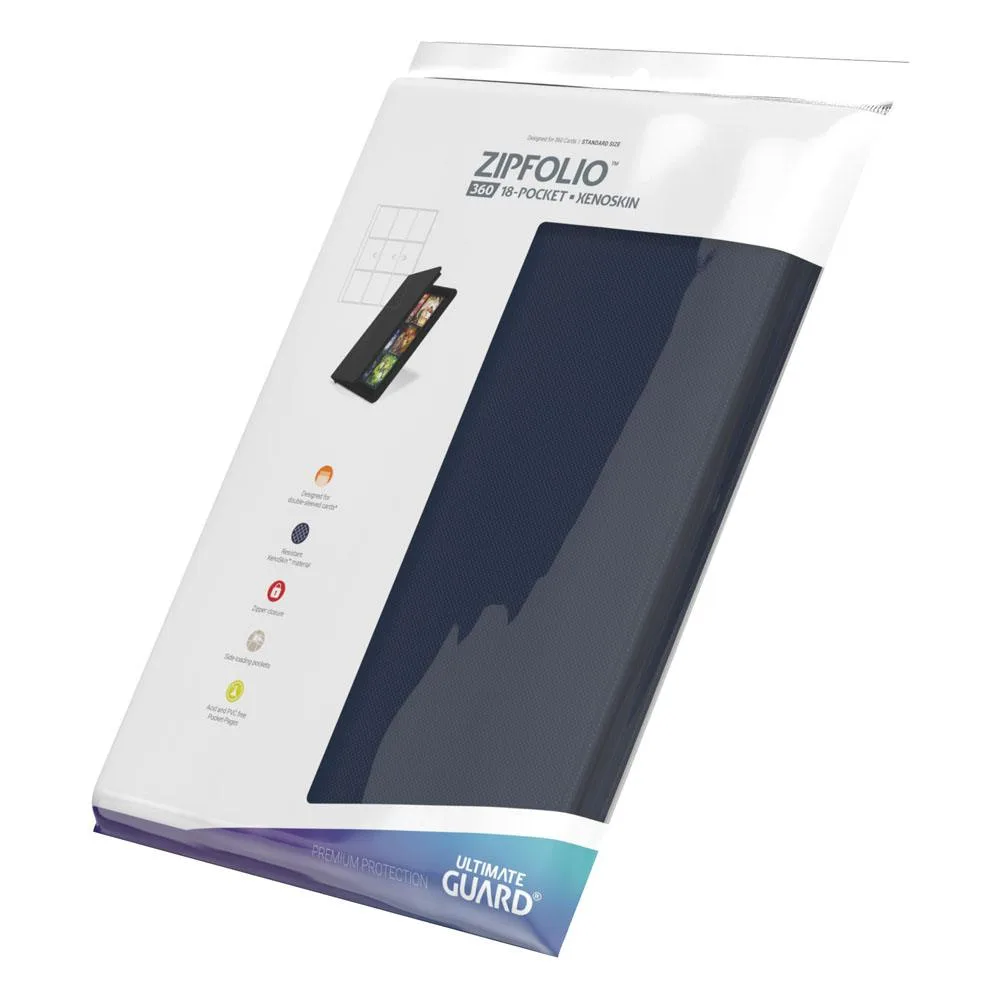 Ultimate Guard Card Binder – Zipfolio 360 Xenoskin Blue 8