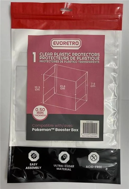 Pokémon Booster Box Protector – Evoretro PET 1-Pack 1