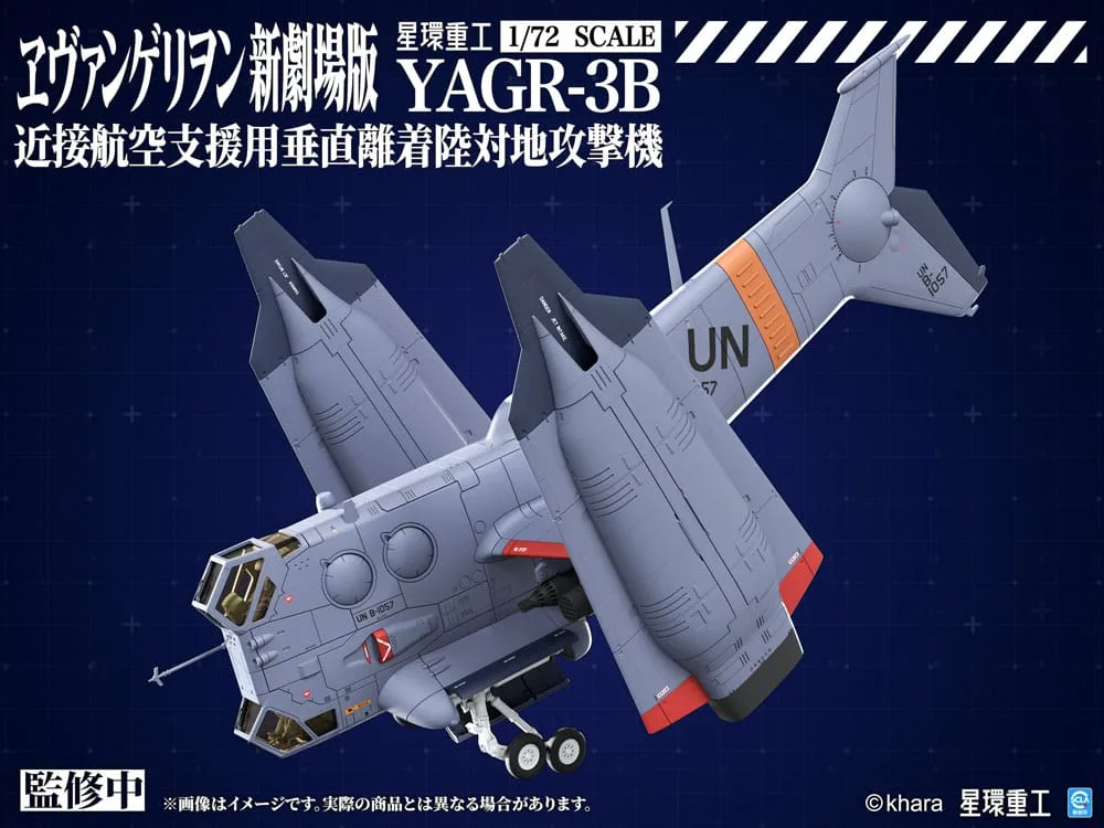 Evangelion Modelbouwset – YAGR-3B UNAF VTOL 1/72 14 cm 2