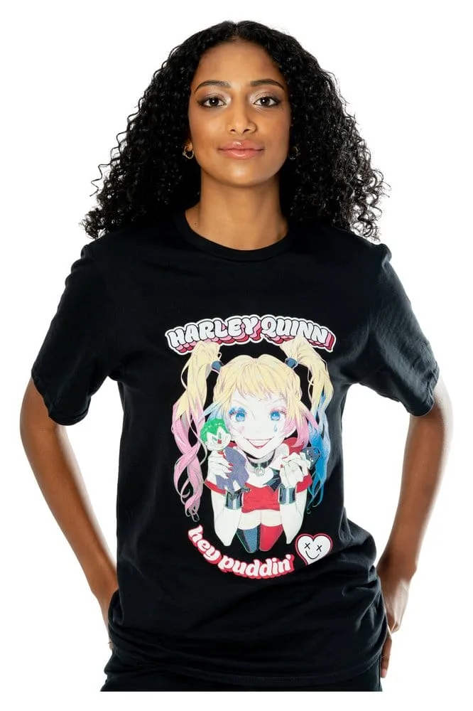 DC Comics T-Shirt – Harley Quinn Anime Puddin