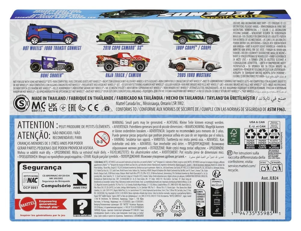 Hot Wheels Die-Cast Vehicle Set – Silver Series Legends 6-Pack 1:64 9