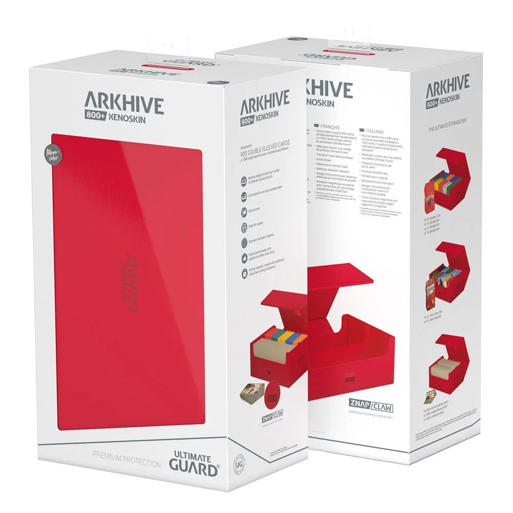 Ultimate Guard Card Box – Arkhive 800+ Xenoskin Red 18