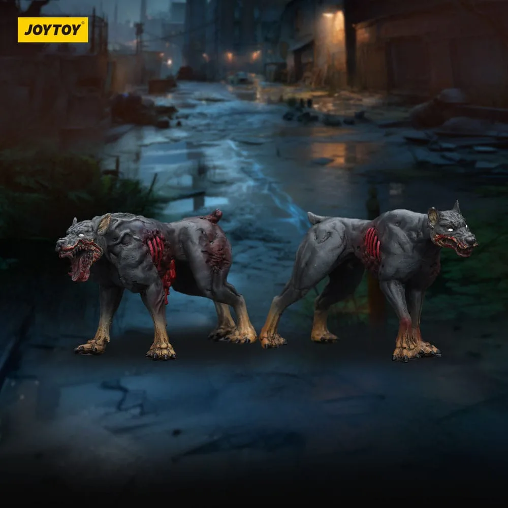 Zombie Dark Source Action Figures – Police Dogs 2-Pack 8 cm 9