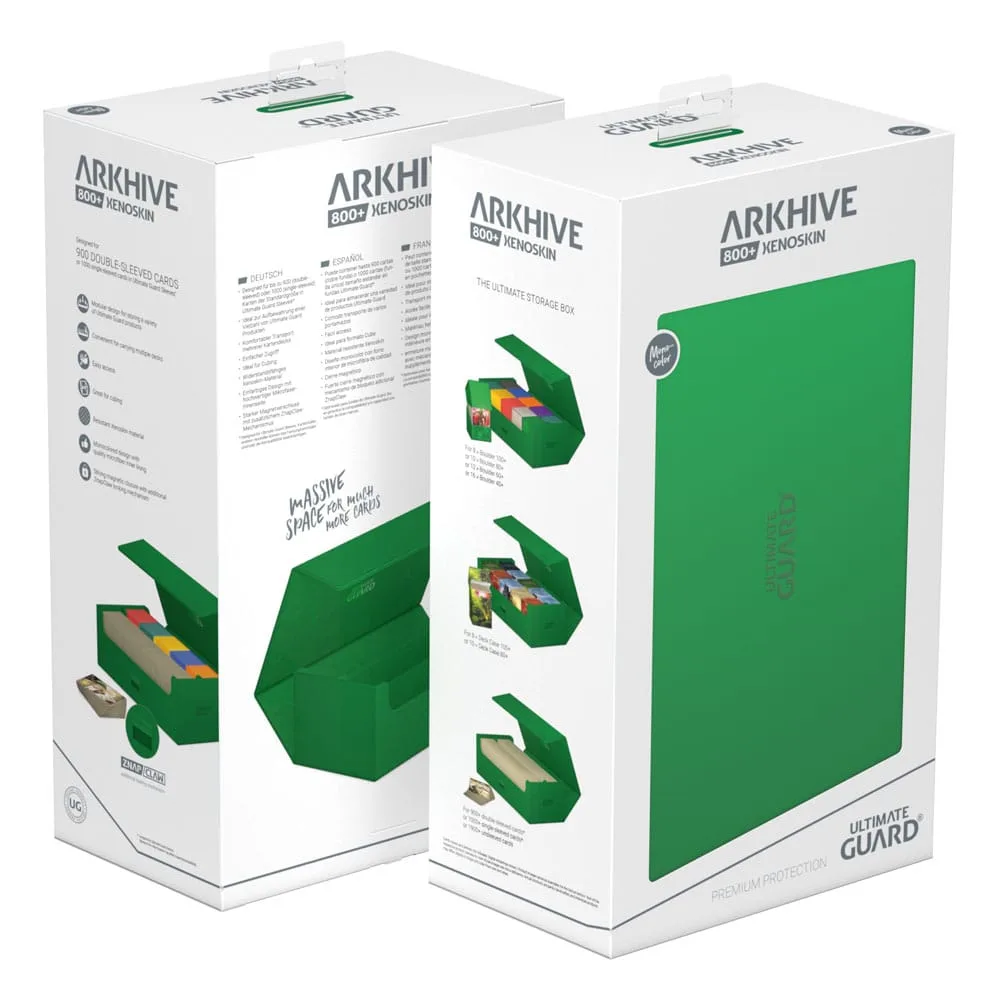 Ultimate Guard Card Storage Box – Arkhive 800+ Xenoskin Green 17