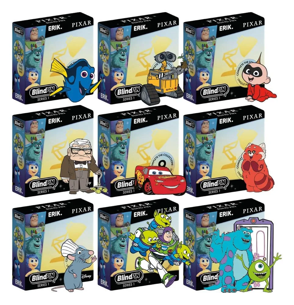 Disney Pixar Pin Badges – Series 1 Display of 24 2