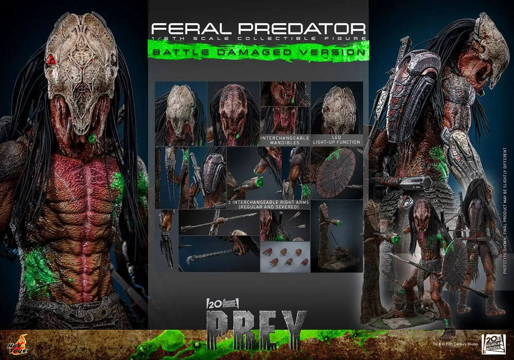 Prey Action Figure – Battle Damaged Feral Predator 37 cm 21