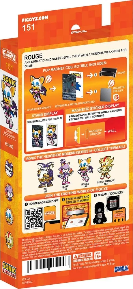 Sonic the Hedgehog Magnet – Rouge the Bat FiGGYZ 11 cm 3