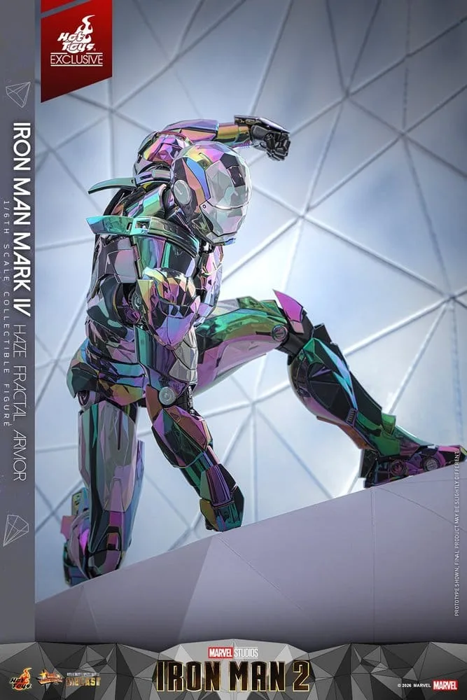 Iron Man 2 Action Figure – Mark IV Haze Fractal Armor 33 cm 8