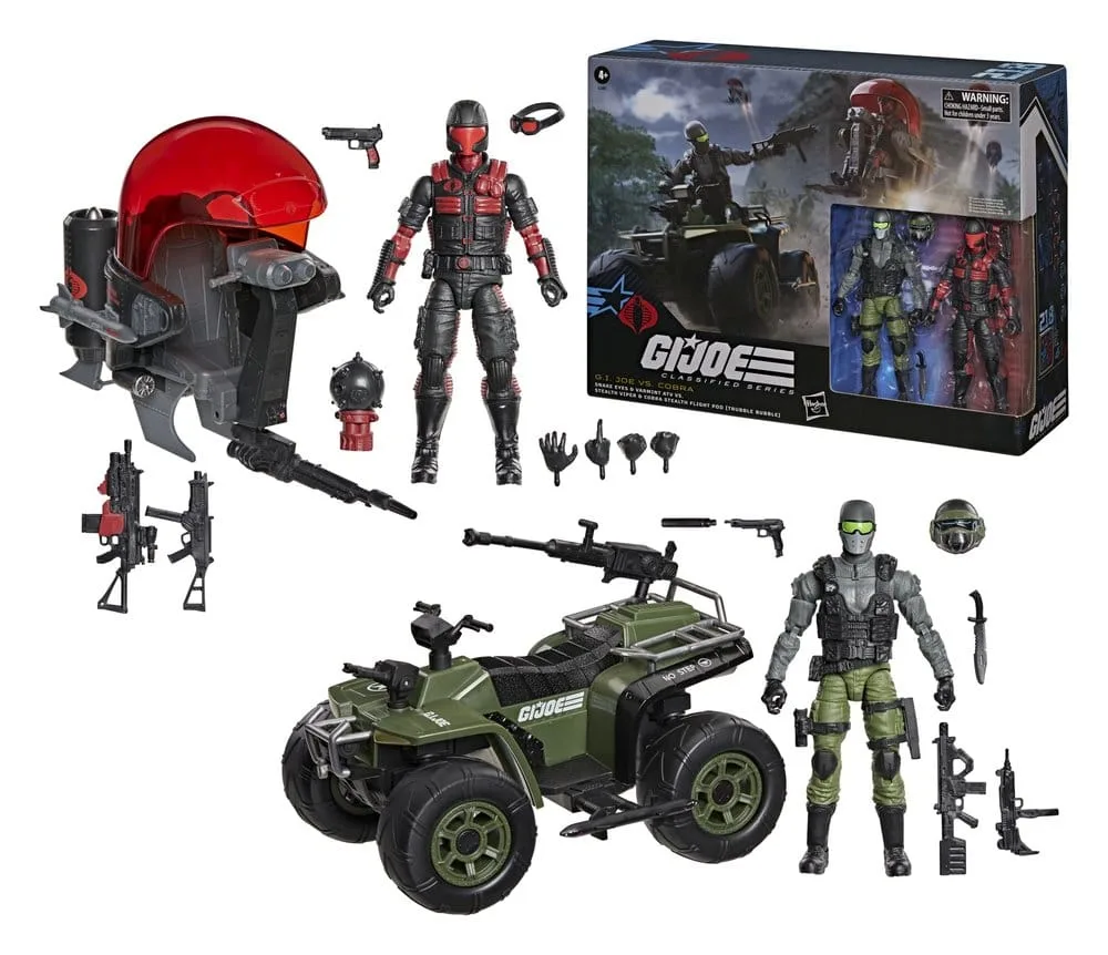 G.I. Joe Figure and Vehicle Set – Snake Eyes vs Stealth Viper 15 cm 3