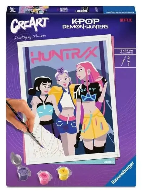 KPop Demon Hunters Paint by Numbers Set – CreArt Huntrix 1