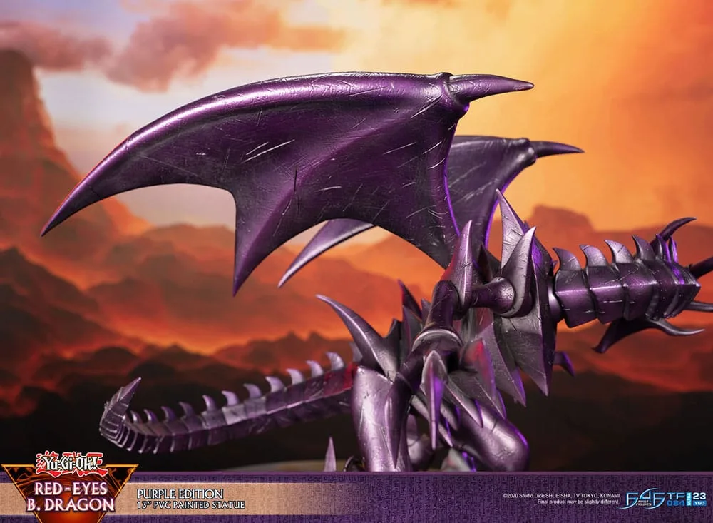Yu-Gi-Oh Statue – Red-Eyes B. Dragon Purple 33 cm 5