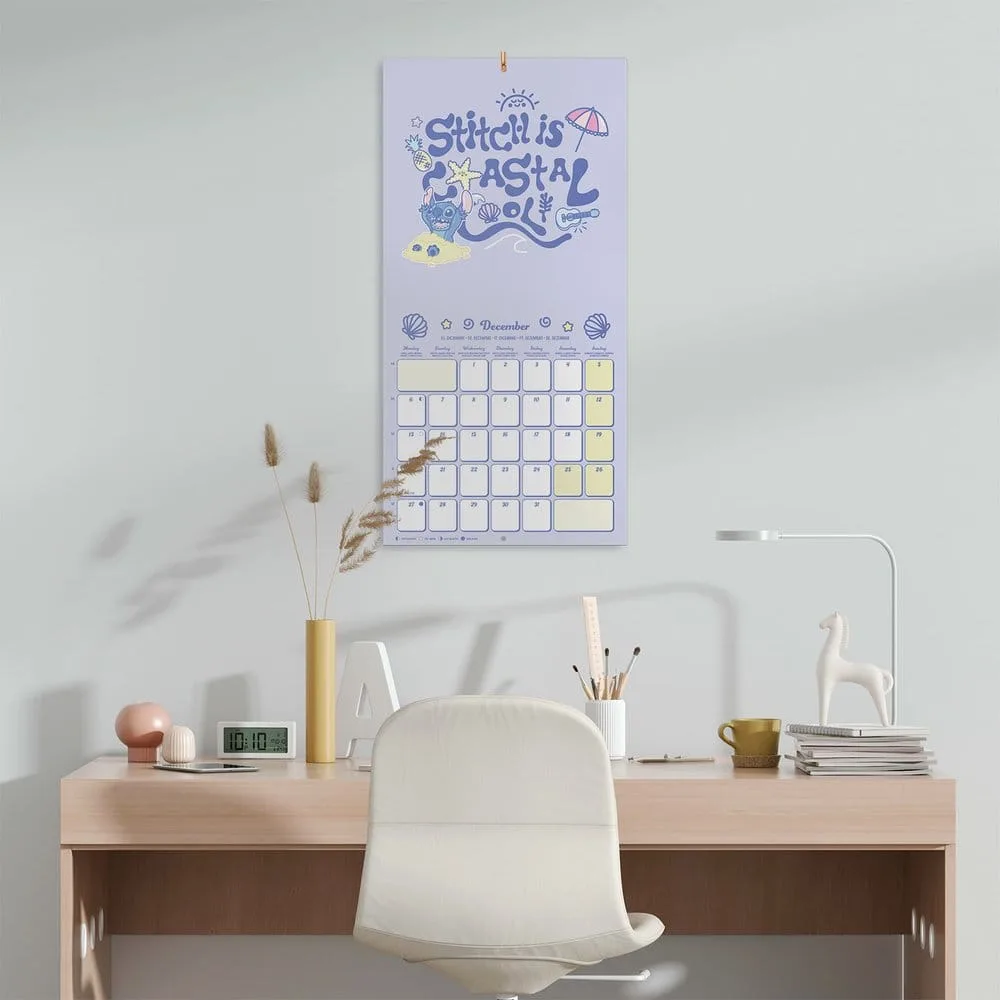 Disney Stitch Wall Calendar – 2027 with Poster 29.5 x 29.5 cm 4