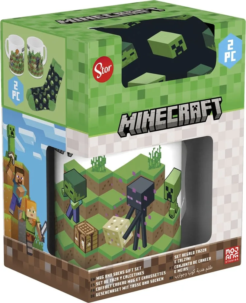 Minecraft Mug and Socks Set – Ceramic Mug 325 ml