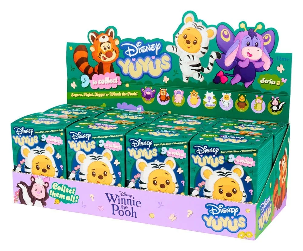Winnie the Pooh Plush Figures – Disney YUYUS Blind Box Display 8