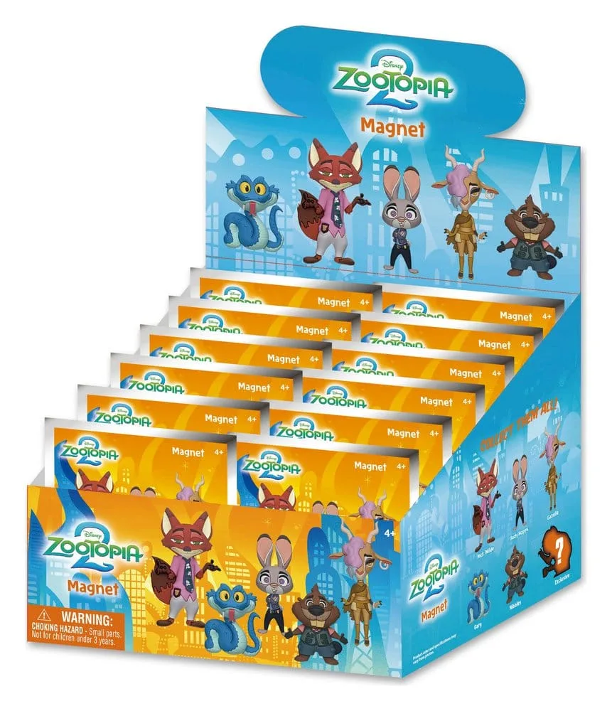 Zootopia 2 Magnets – Series 1 Blind Bag Display of 12