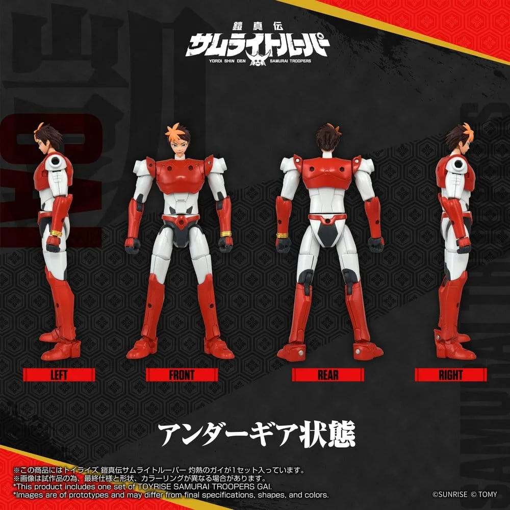 Samurai Troopers Action Figure – Toyrise Gai of the Heat 15 cm 5
