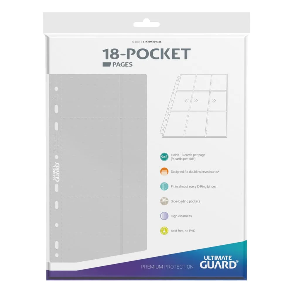 Ultimate Guard Binder Pages – White 18-Pocket Side-Loading 3