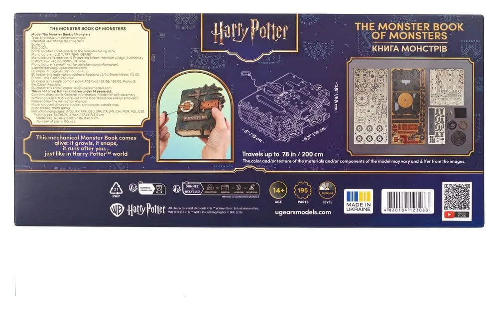 Harry Potter Wooden Model Kit – The Monster Book of Monsters 25
