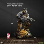 Teenage Mutant Ninja Turtles Statue – Legends Rocksteady 1/3 69 cm 24