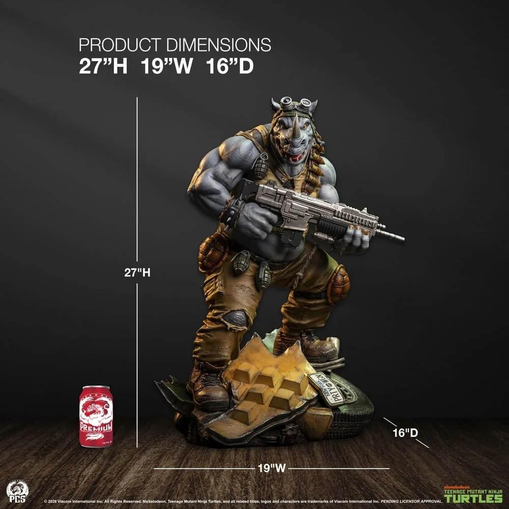 Teenage Mutant Ninja Turtles Statue – Legends Rocksteady 1/3 69 cm 24