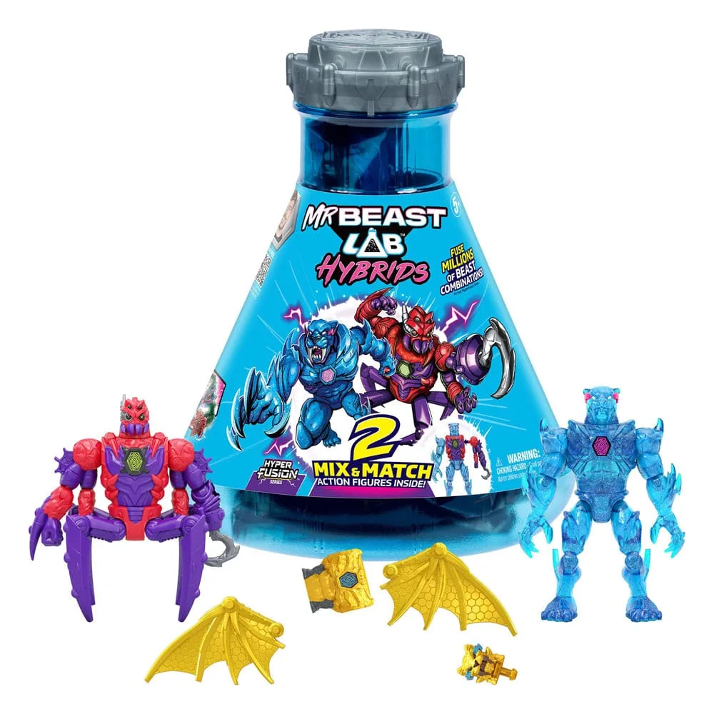 MrBeast Lab Mini Figures – Spider vs Energy Panther 2-Pack 11 cm