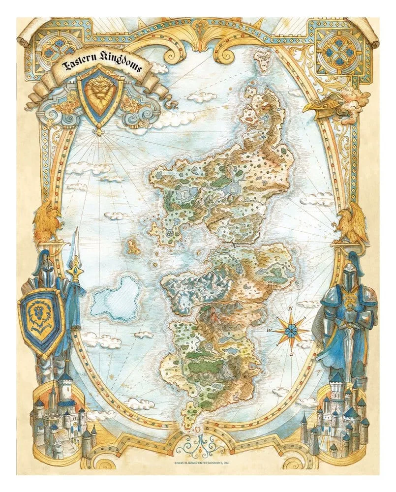 World of Warcraft Art Print Set – Limited Edition Maps 36 x 28 cm 3