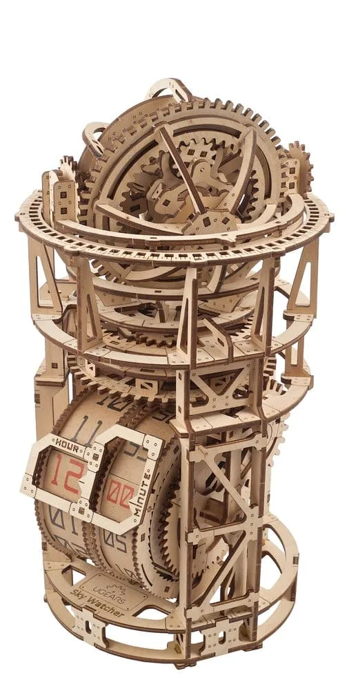 Ugears Wooden Model Kit – Sky Watcher Tourbillon Table Clock 20