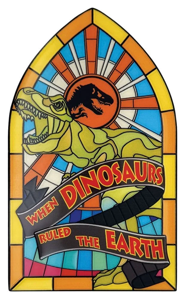 Jurassic Park Metal Ingot – Stained Glass Style 11 cm