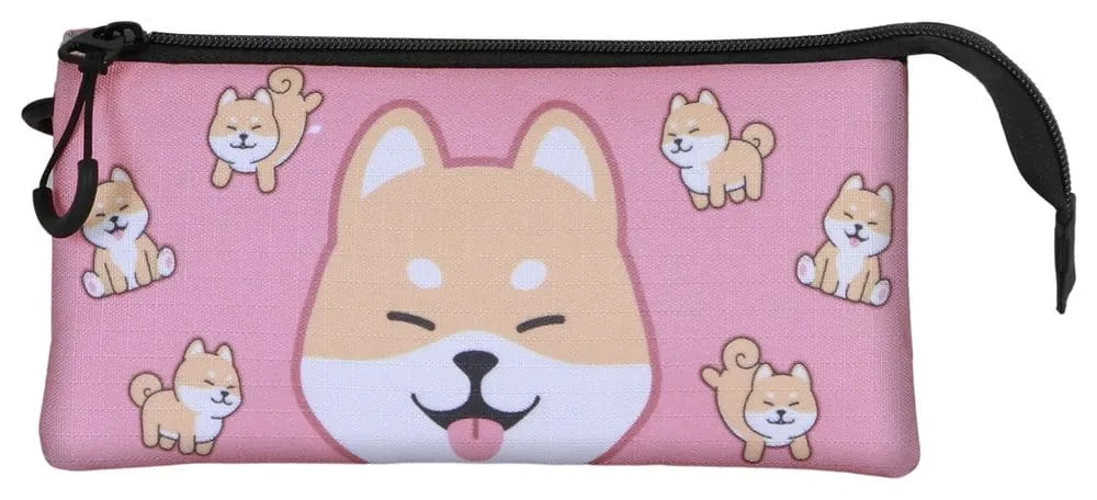 Oh My Pop Pencil Case – Pink Shiba Triple Compartment 23.5 cm 3