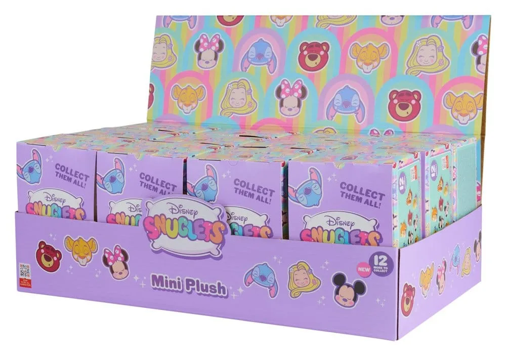 Disney Plush Figures – Snuglets Blind Box Display of 12