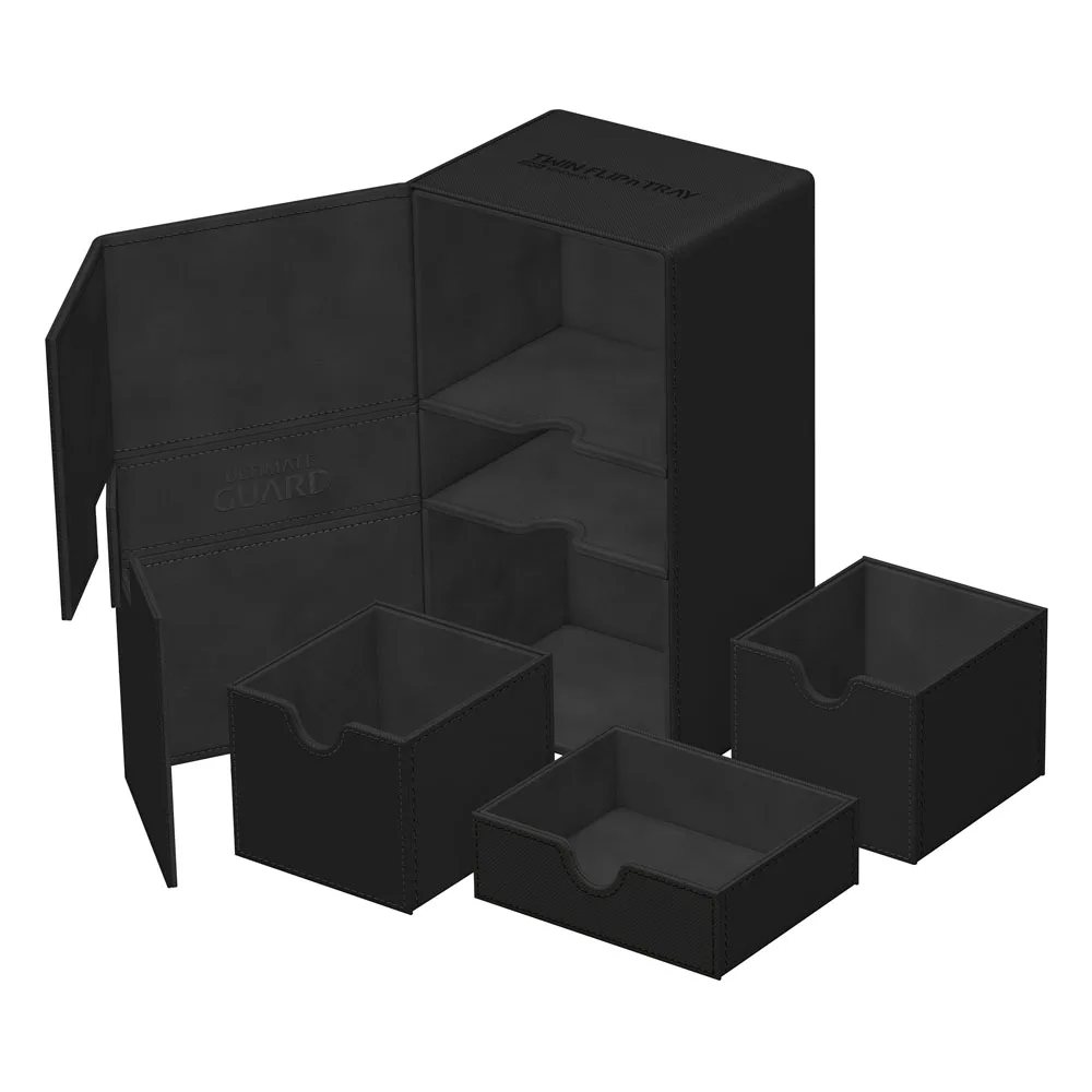 Ultimate Guard Deck Box – Twin Flip’n’Tray 200+ Xenoskin Black 6
