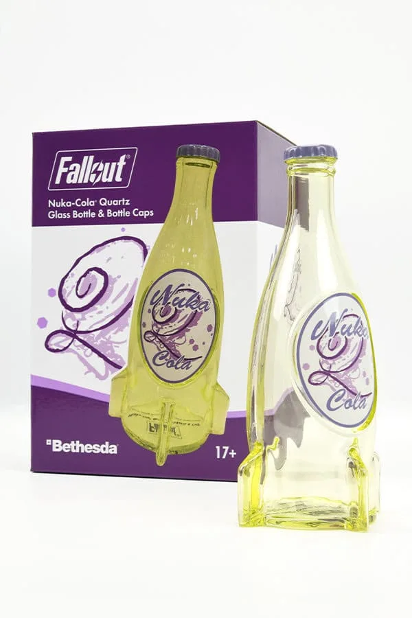 Fallout Glass Bottle and Caps – Nuka Quartz Display Set 2